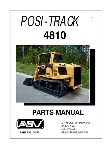 asv 4810 skid steer|asv parts catalog.